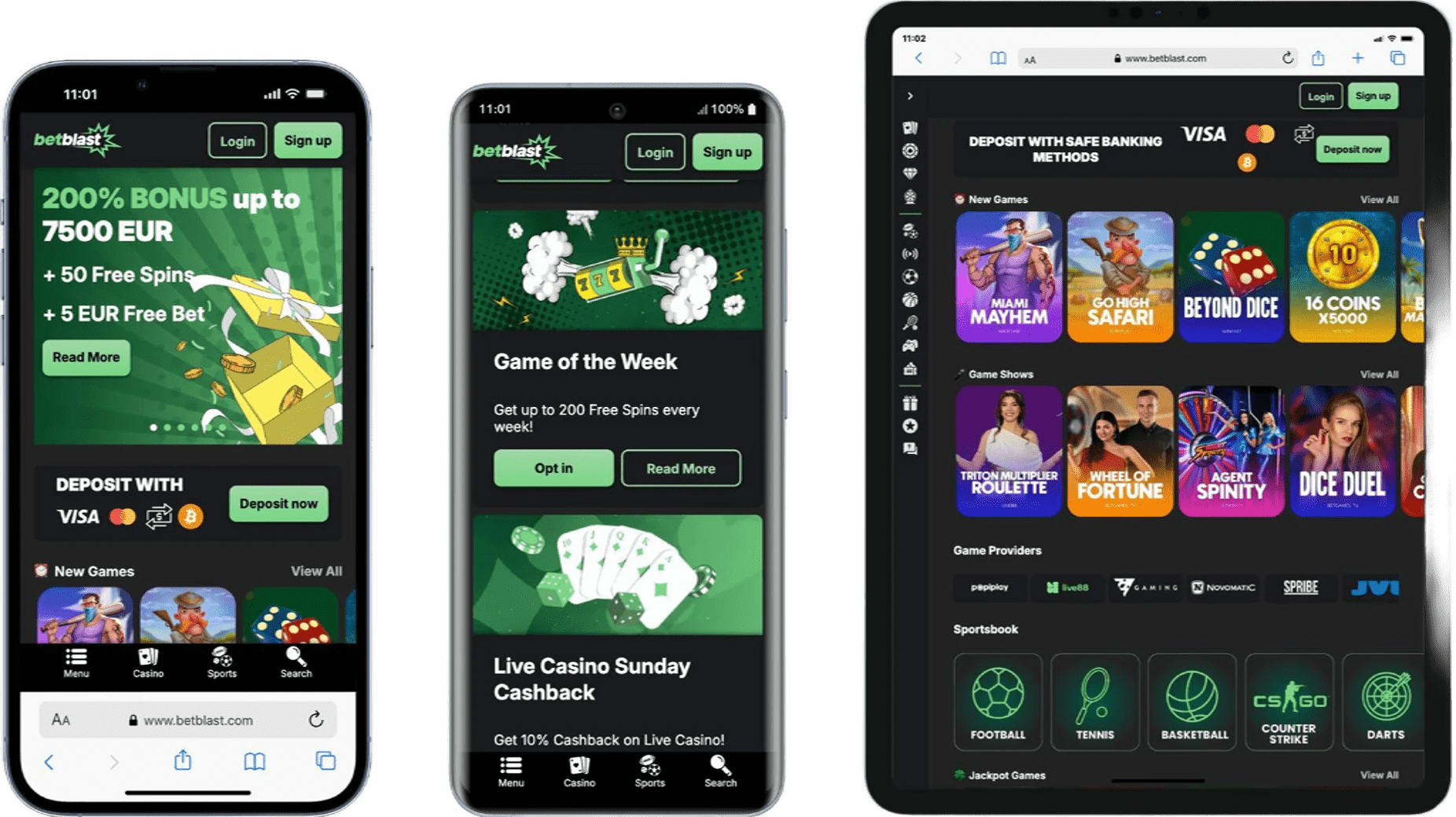 BetBlast Casino App-Screenshot